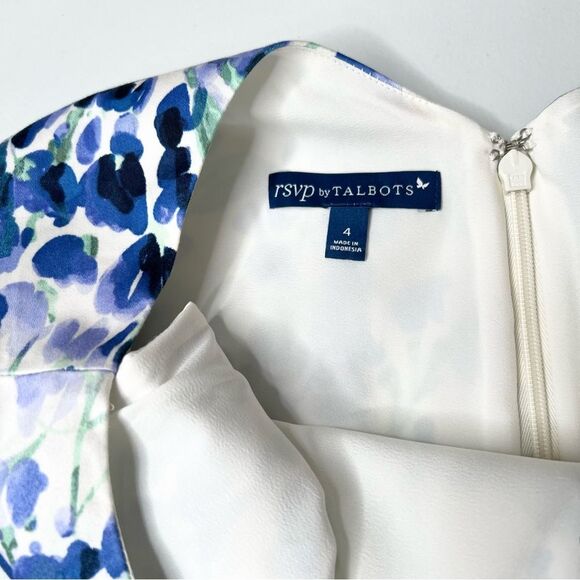 RSVP by Talbots Pastel Floral Sheath Dress Brunch Baby Shower Dress 4 - Picture 10 of 14